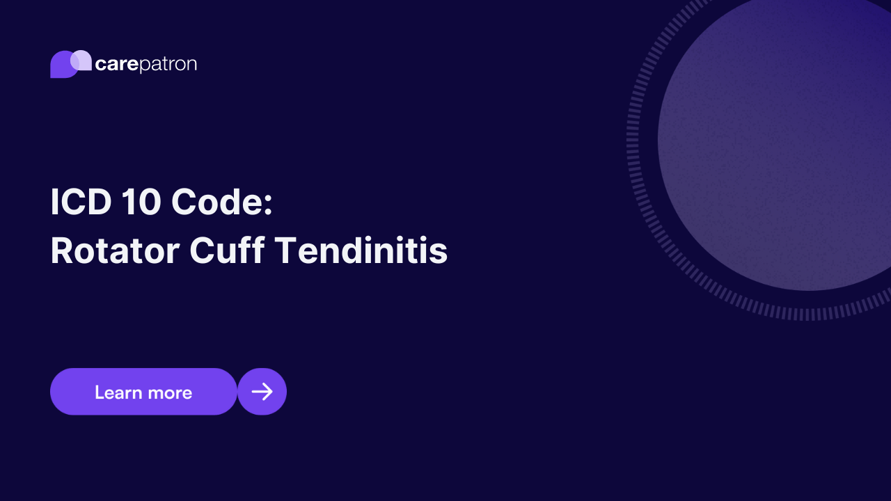 Rotator Cuff Tendinitis ICD10CM Codes 2023